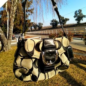 COACH clutch soho flap purse